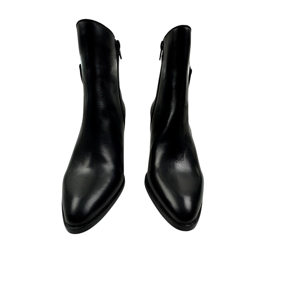 Sesto Meucci Made In Italy Soft Leather Zipper Booties Women's Size 8.5